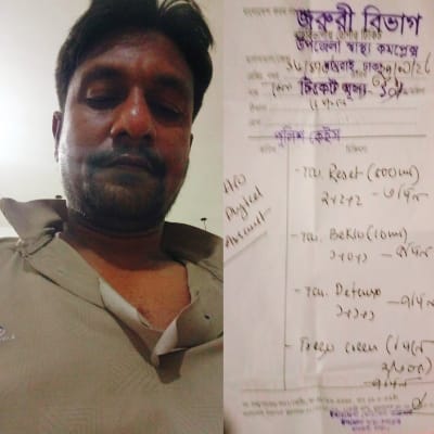 আশুলিয়ায় সাংবাদিকের ওপর সন্ত্রাসী হামলা  টাকা ও মোবাইল ছিনিয়ে নেওয়ার অভিযোগ