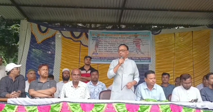 দিনাজপুর বীরগঞ্জে কে এফ টি কবিরাজহাট ফুটবল টুর্নামেন্টের উদ্বোধন