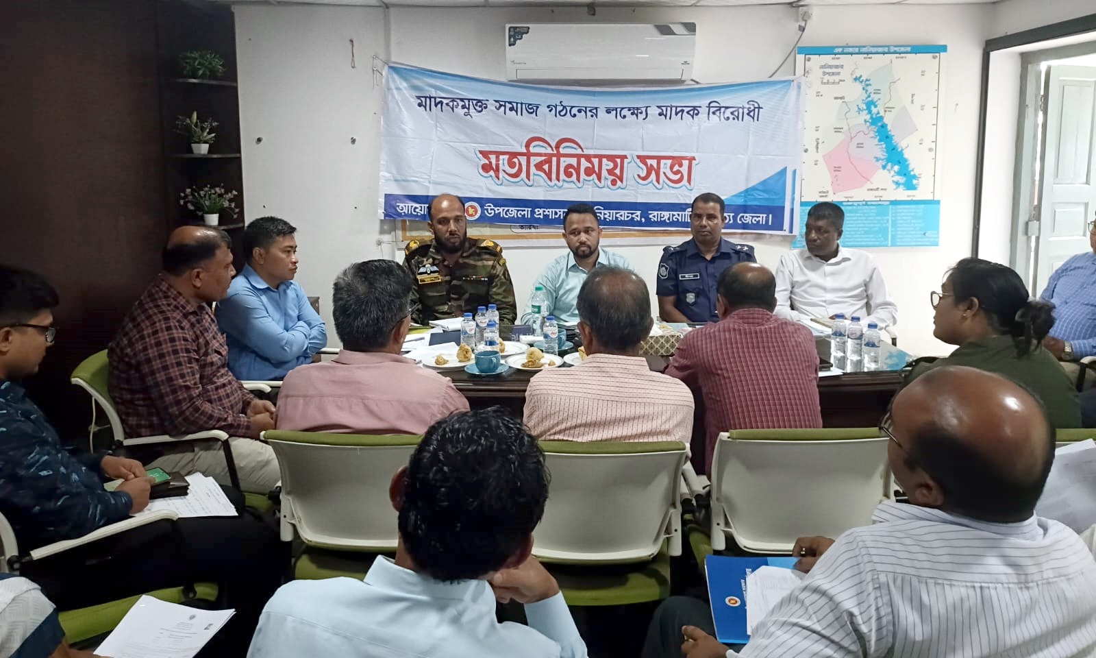 নানিয়ারচরে উপজেলা আইন-শৃঙ্খলা সভা অনুষ্ঠিত: মাদক ও অপরাধ দমনে জিরো টলারেন্স ঘোষণা