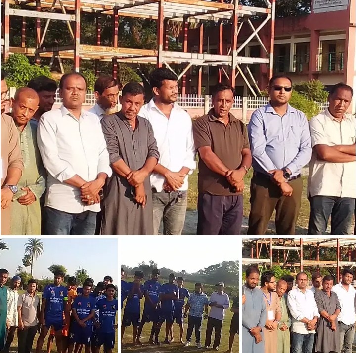 চট্টগ্রামের মীরসরাইয়ের ১৪ নং হাইতকান্দি ইউনিয়নের কমরআলী স্কুল মাঠে নুরুল আমিন এমপি গোল্ডকাপ ফুটবল টুর্নামেন্টের জমজমাট